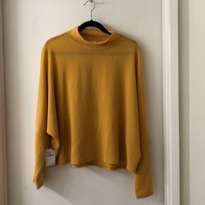 Melrose and Market Yellow Mineral Ribbed Top XXL